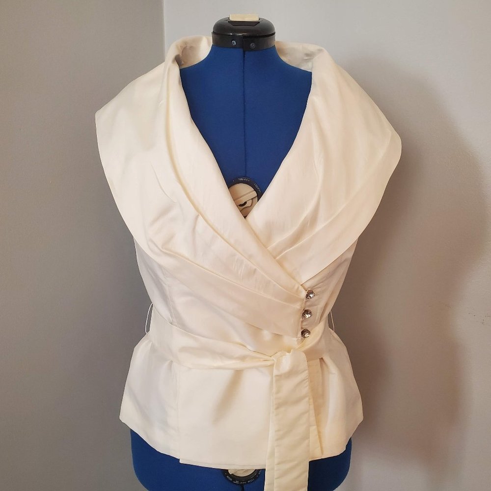 Calvin Klein White Blouse Size XL
